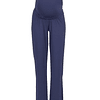 Pantalon ancho de crepe azul marino