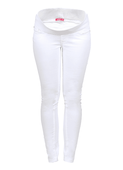 Jeans Slim blanco cintura baja