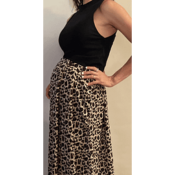 Falda estampada leopardo