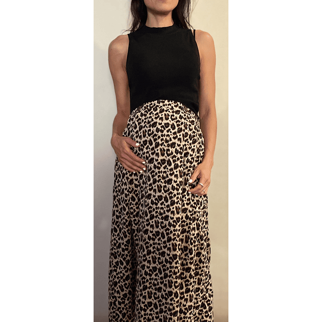 Falda estampada leopardo