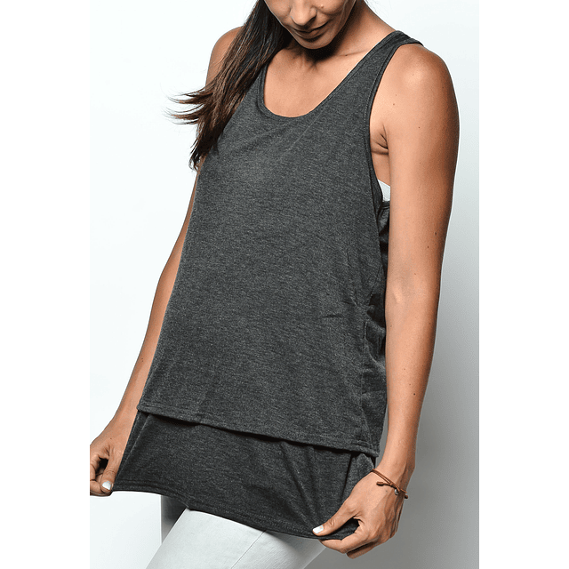 Polera sin mangas doble capa lactancia 