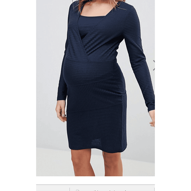 Vestido Azul maternal y lactancia
