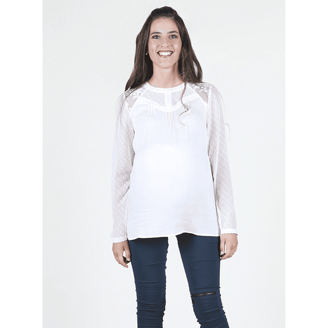 Blusa maternal romántica