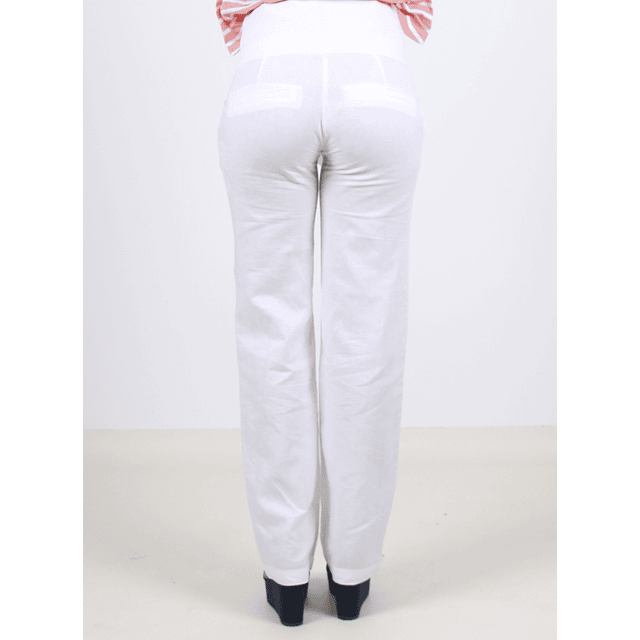 Pantalon de lino blanco