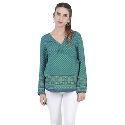 Blusa maternal estampados verde