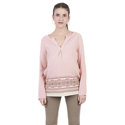 Blusa maternal estampados naranjo