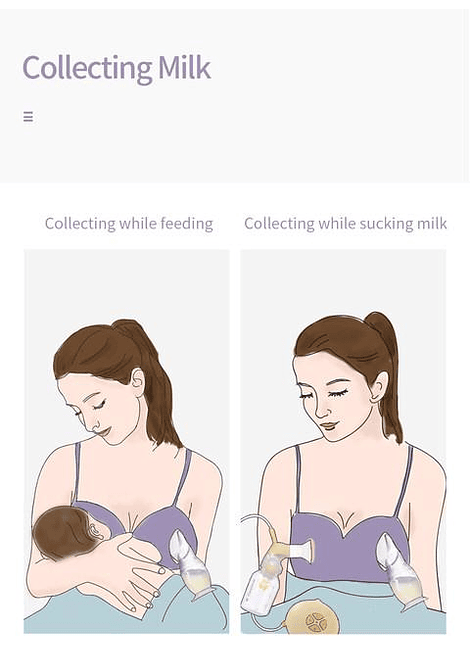 Recolector leche materna