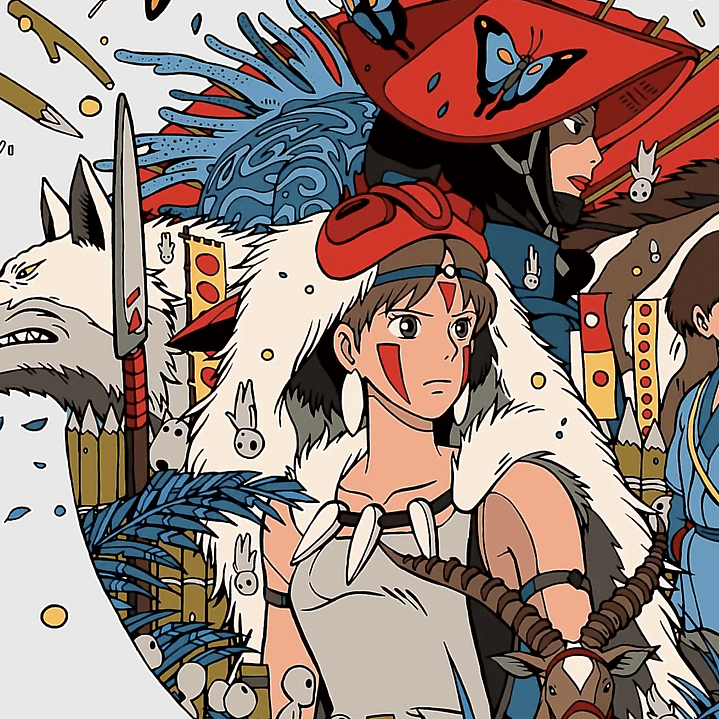 Polera Mononoke Princess - Studio Ghibli 3