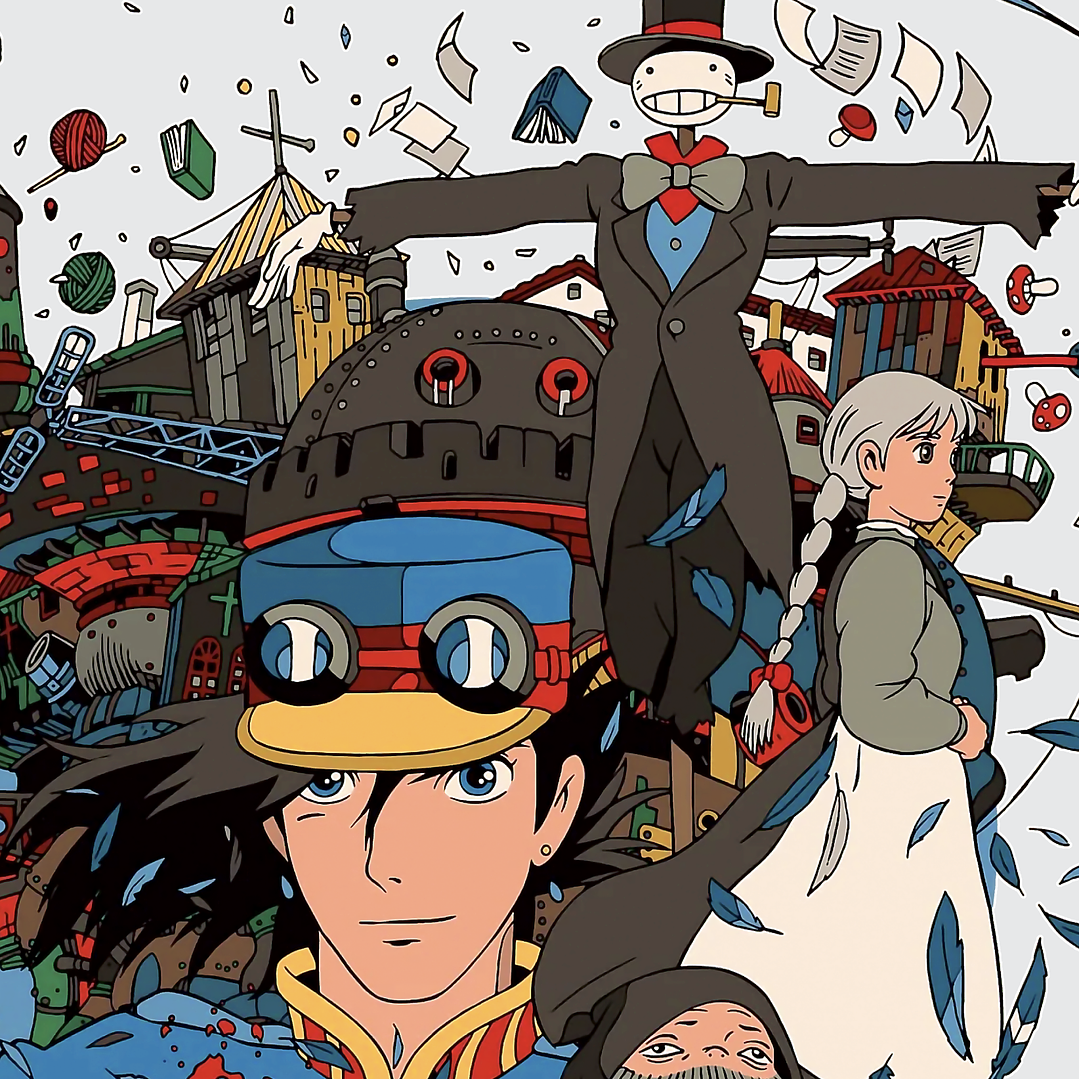 Polera Moving Castle - Studio Ghibli 3