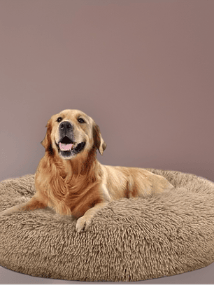 Cama Antiestress de Felpa para Mascotas XXL - 90 cm