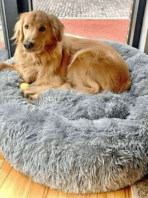 Cama Antiestress de Felpa para Mascotas XXXL - 110 cm
