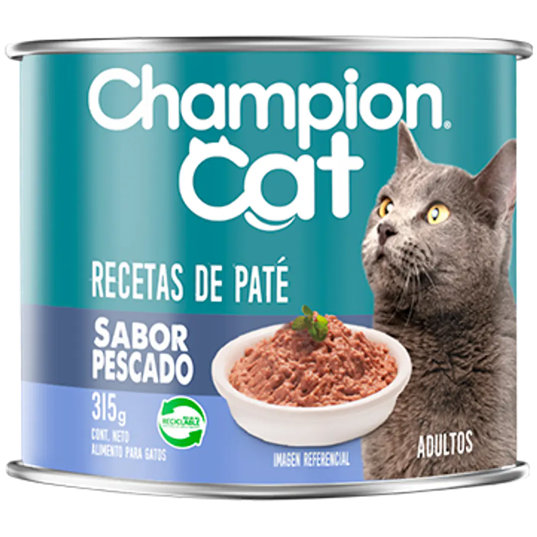 24 LATAS CHAMPION CAT SABOR PESCADO 315 G 1
