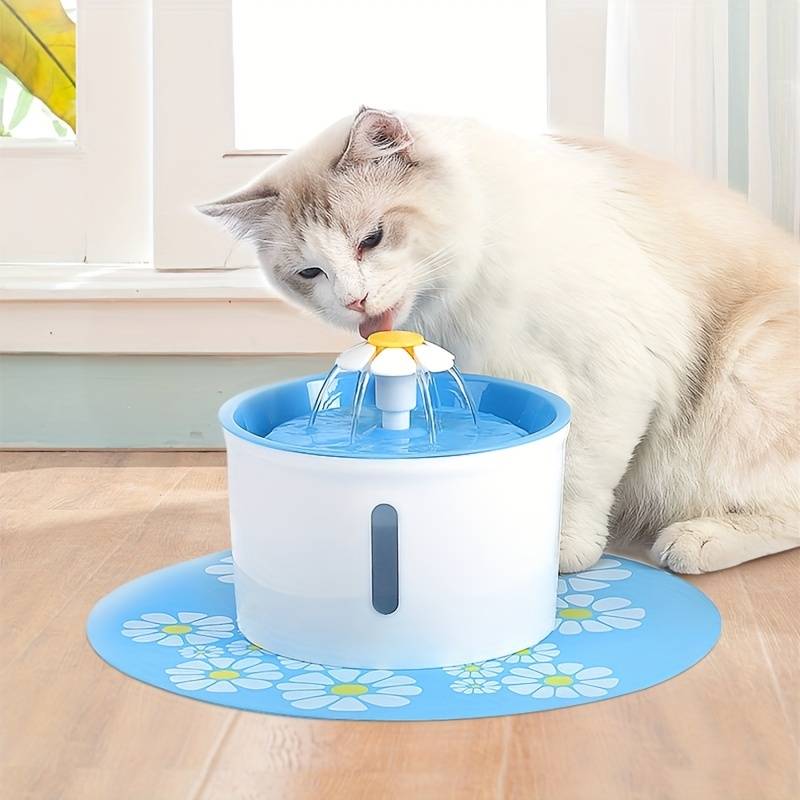Fuente Agua Flor Bebedero Para Gatos y Perros