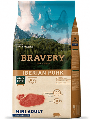 Bravery Dog Iberian Pork  Small Breeds Mini Adulto 2Kg
