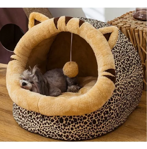 Cama Cueva Igloo Tigre Para Perros y Gatos