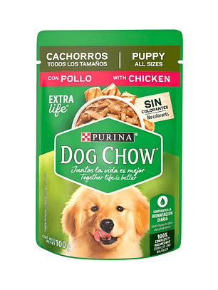 Sachet Dog Chow Cachorro Sabor Pollo 100 gr