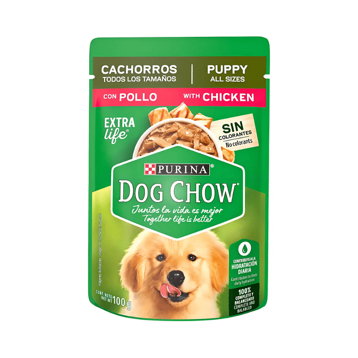 Sachet Dog Chow Cachorro Sabor Pollo 100 gr 1