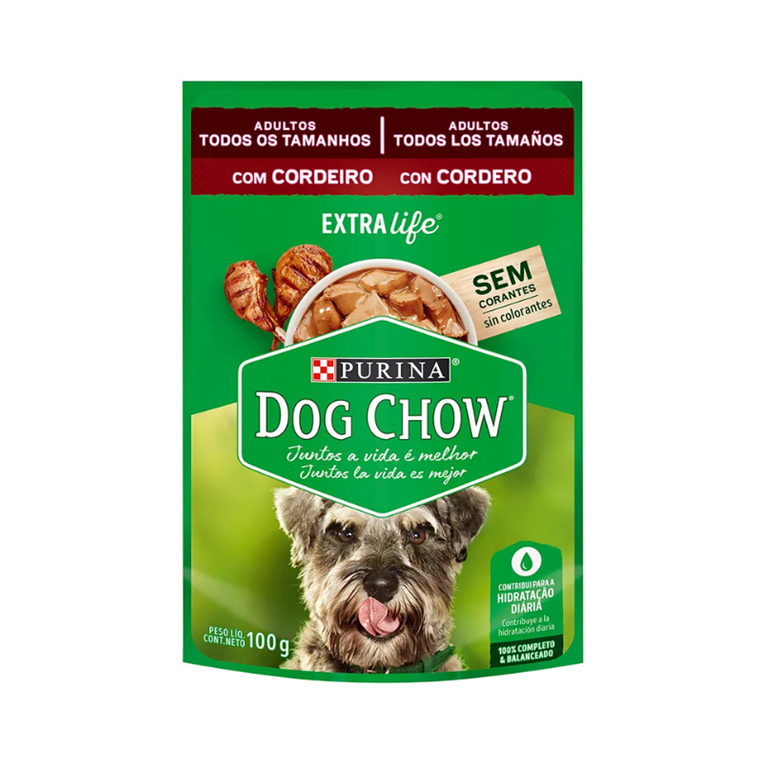 Sachet Dog Chow Adulto Sabor Cordero 100 gr 1