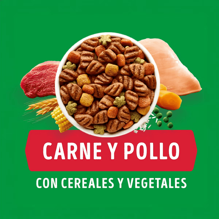 Dog Chow Adulto Razas Medianas y Grandes con Carne y Pollo 16,5 kg 2