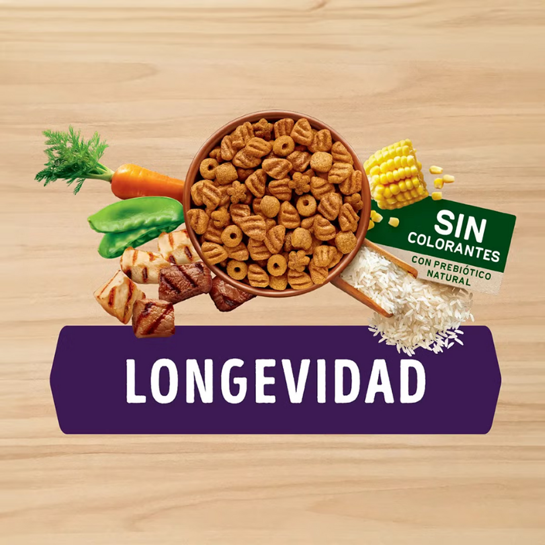 Dog Chow Longevidad Senior Todos los Tamaños 16,5 kg 2
