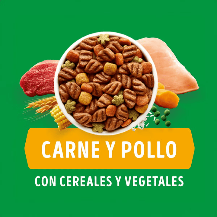 Dog Chow Adulto Razas Minis y Pequeñas Sabor Carne y Pollo 16,5 kg 2