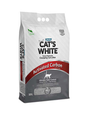 Arena Sanitaria Cat’s White con Carbón Activo 10 lts  