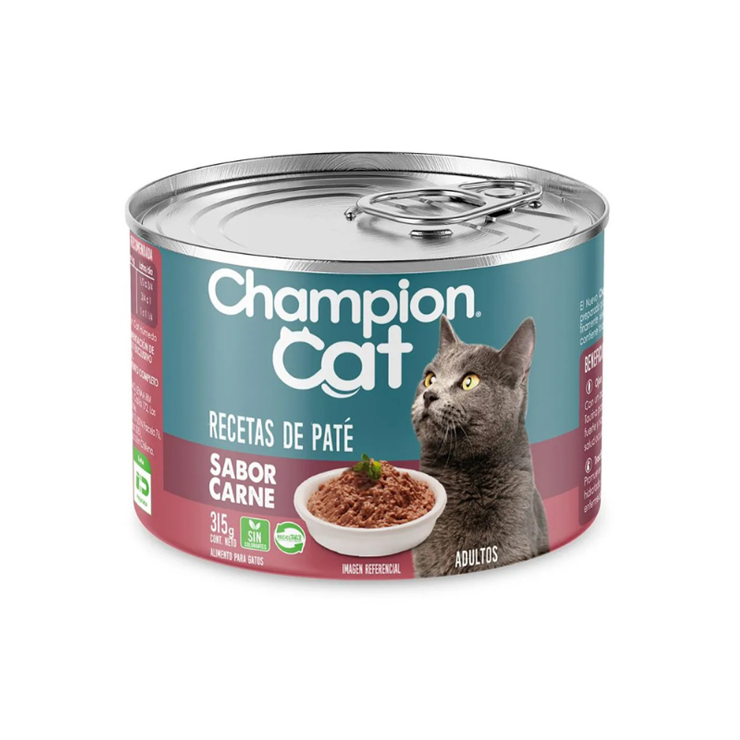 Alimento Húmedo Champion Cat Sabor Carne 315 gr 1