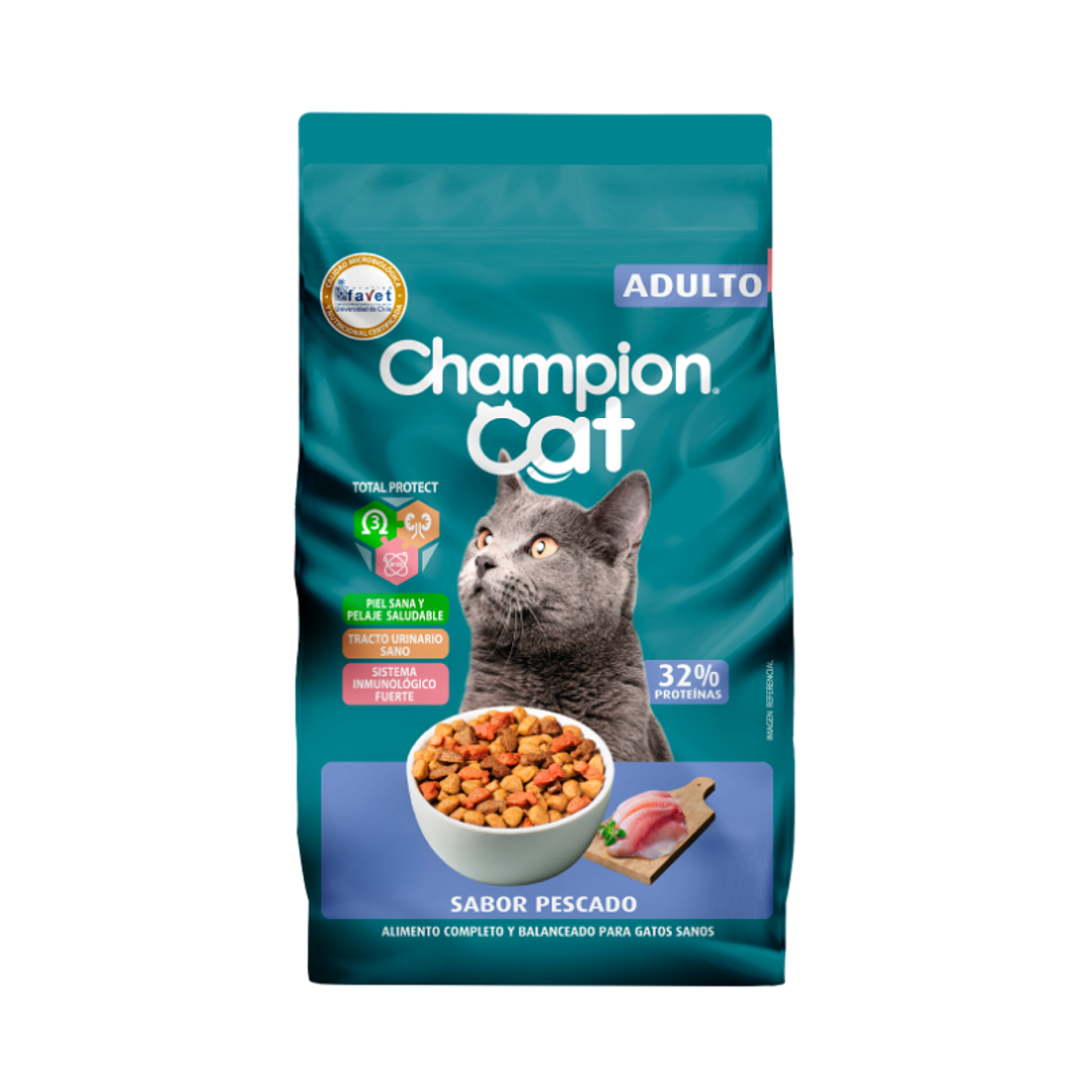 Champion Cat Gatos Adultos Sabor Pescado 8 kg 1