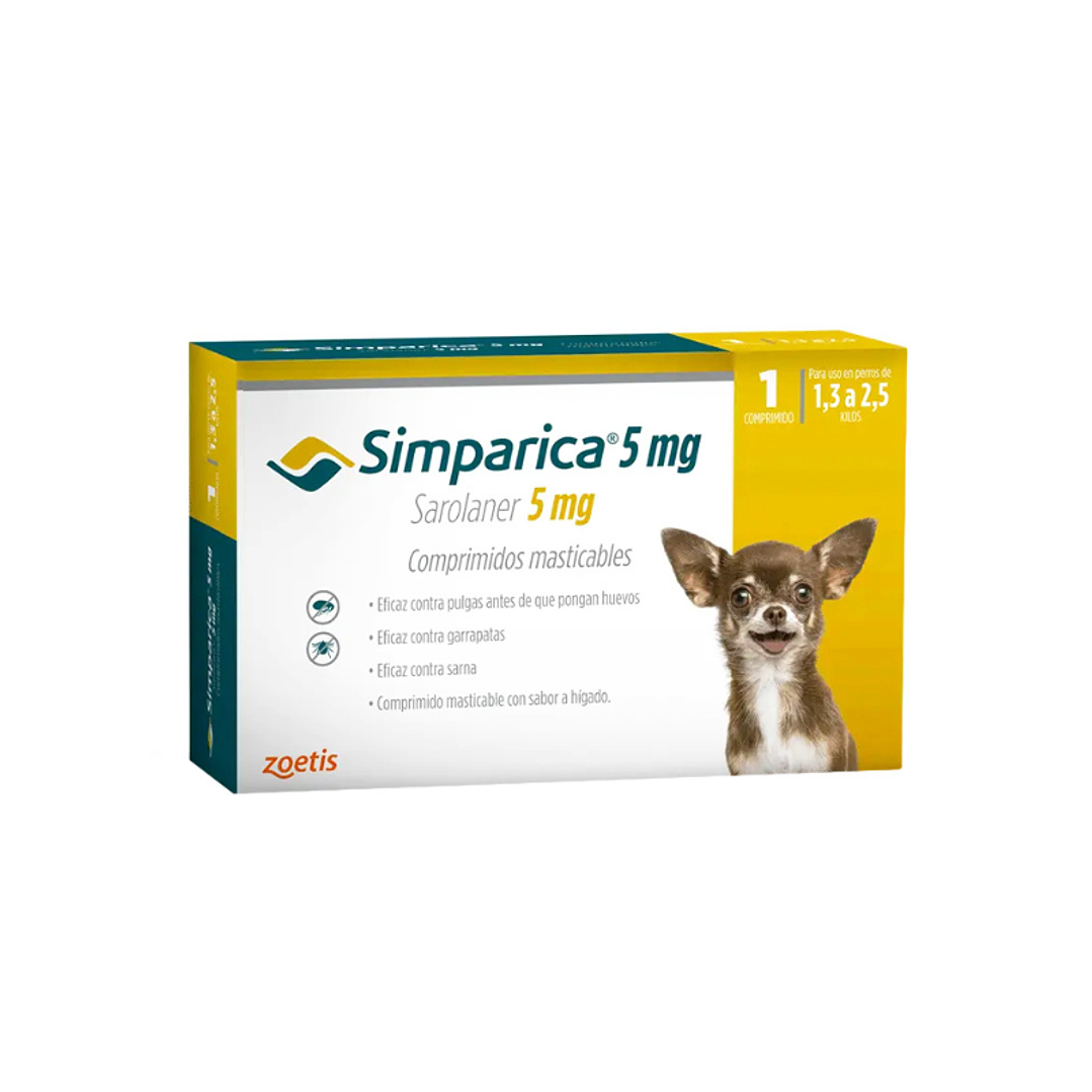 Simparica 1 Comprimido - 1,3 kg a 2,5 kg 1