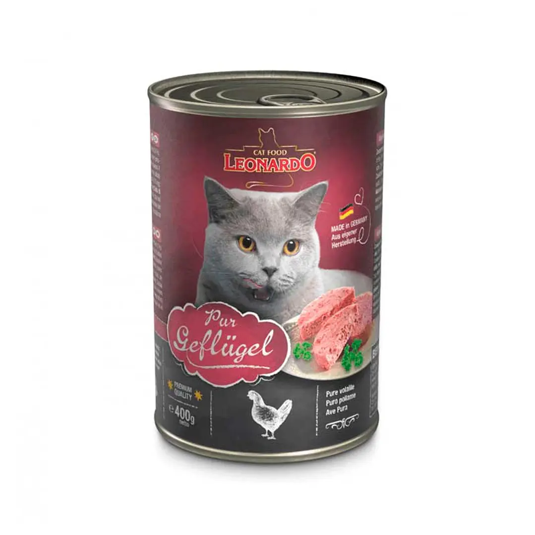Alimento Húmedo Gato Leonardo Lata 400grs 1