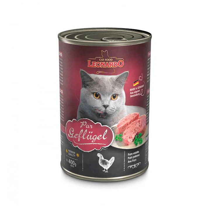 Alimento Húmedo Gato Leonardo Lata 400grs 1