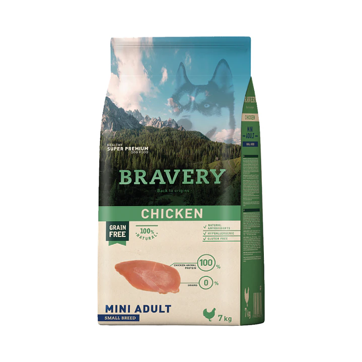 Bravery Mini Adulto Raza Pequeña Pollo 7 kg 1