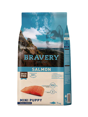 Bravery Mini Puppy Raza Pequeña Salmón 7 kg