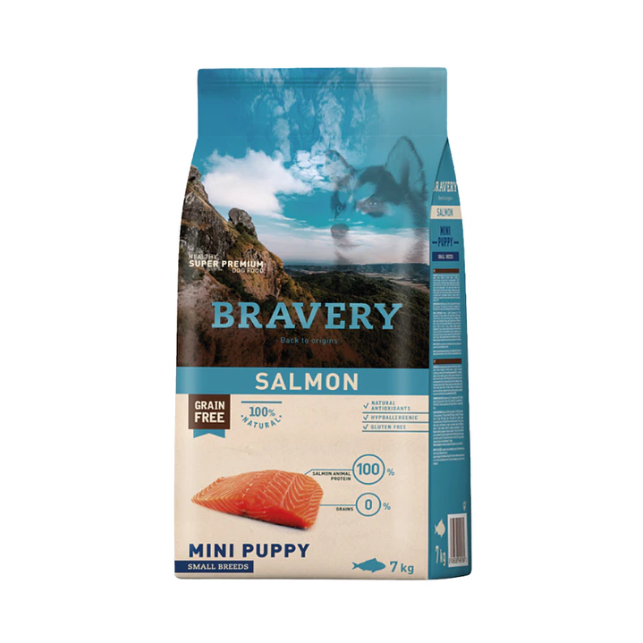 Bravery Mini Puppy Raza Pequeña Salmón 7 kg 1