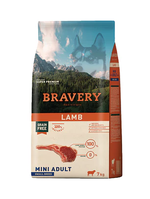 Bravery Mini Adulto Raza Pequeña Cordero 7 kg