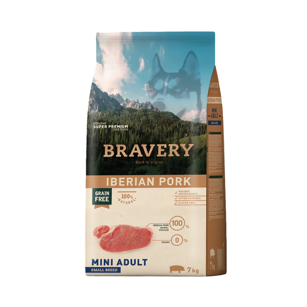Bravery Mini Adulto Raza Pequeña Cerdo Ibérico 7 kg 1
