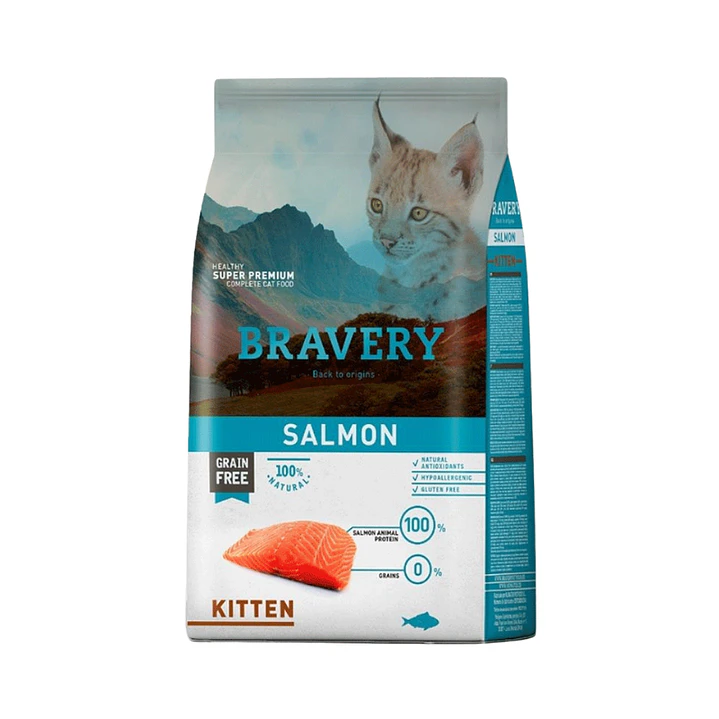 Bravery Kitten Salmón 2 kg 1