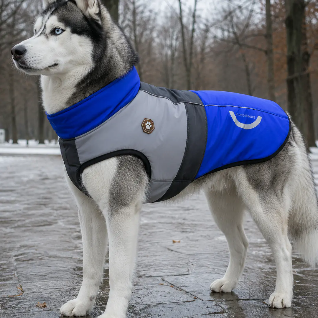Parka Reflectante impermeable LampStand para perros Talla 6XL 1