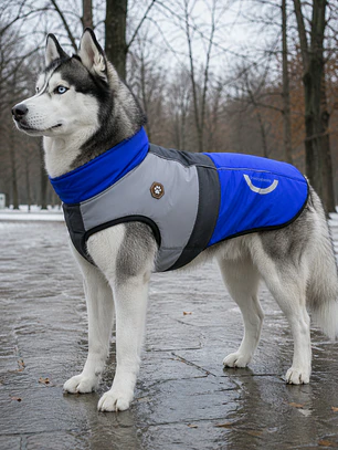 Parka Reflectante impermeable LampStand para perros Talla 6XL