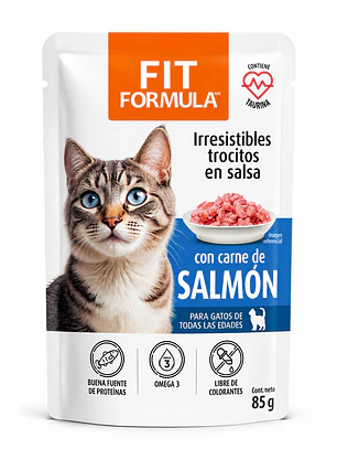 Fit Formula pouch Gato carne de Salmon 85 Gr