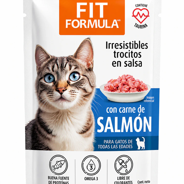 Fit Formula pouch Gato carne de Salmon 85 Gr 1