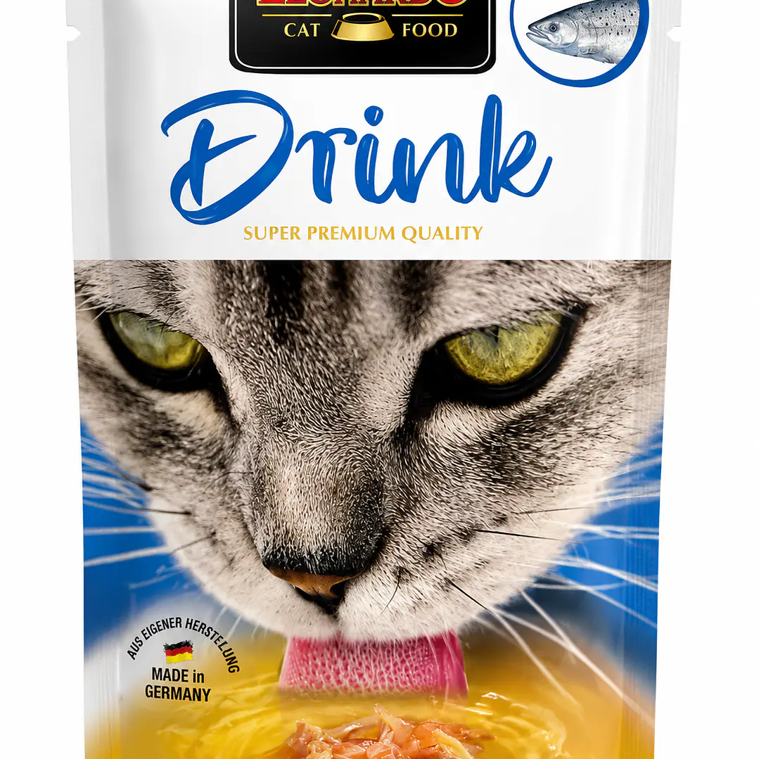 Leonardo Drink con Salmón 40 g – Hidratación Deliciosa para Gatos 1