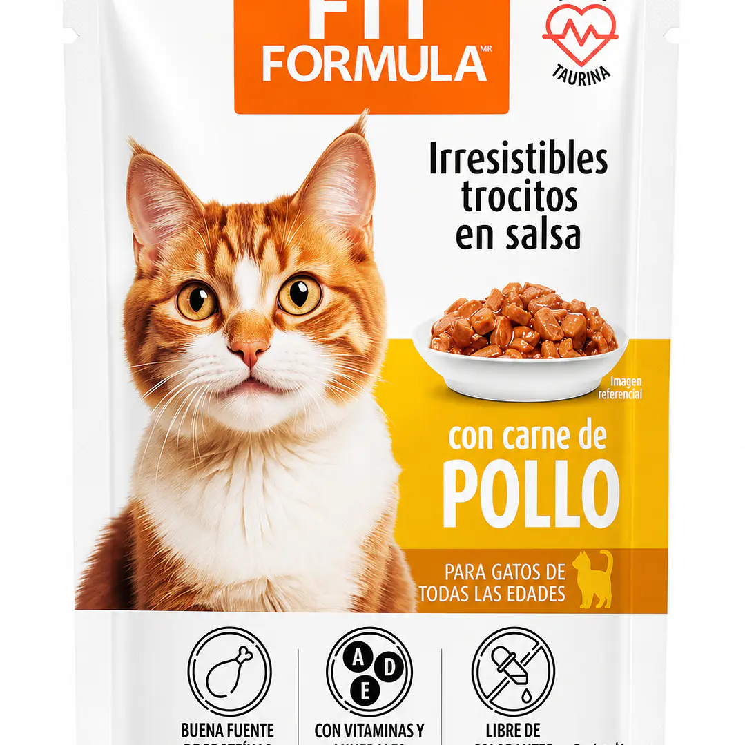 Fit Formula Pouch Pollo para Gatos 85 g 1