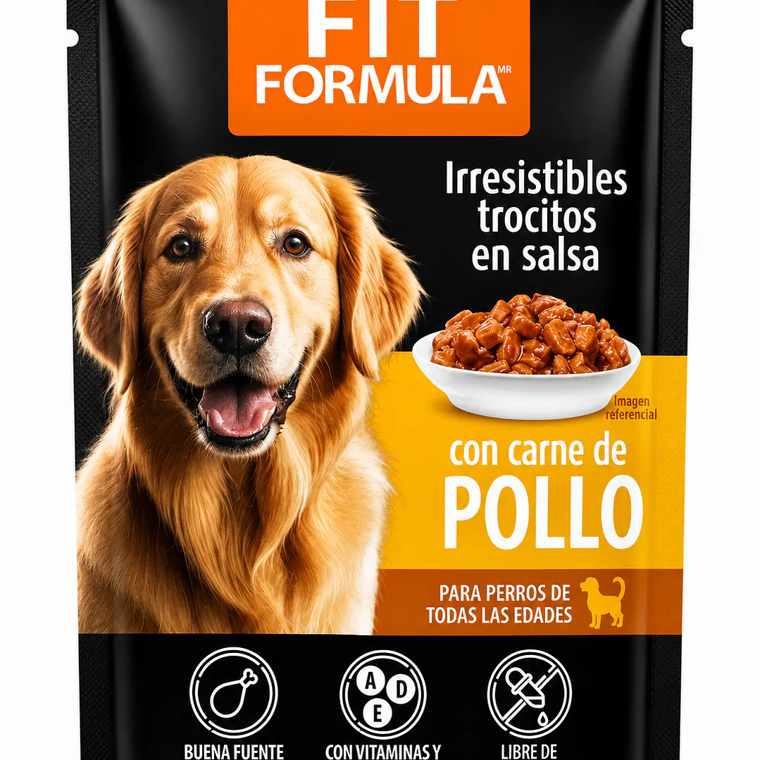Pouch Fit Formula Para Perros carne de Pollo 85 g 1