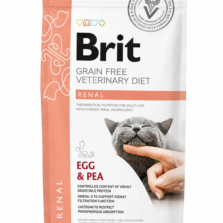 Brit Veterinary Grain Free Gato Renal 2kg 1