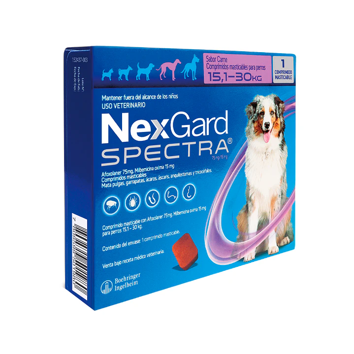 Nexgard Spectra 15.1 – 30Kg – 1 Comprimido 1