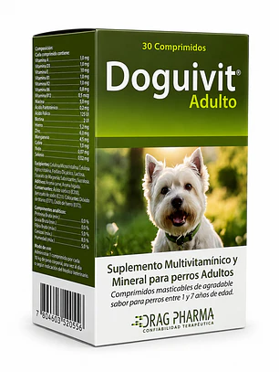 Multivitamínico Doguivit Adulto 30 Comprimidos