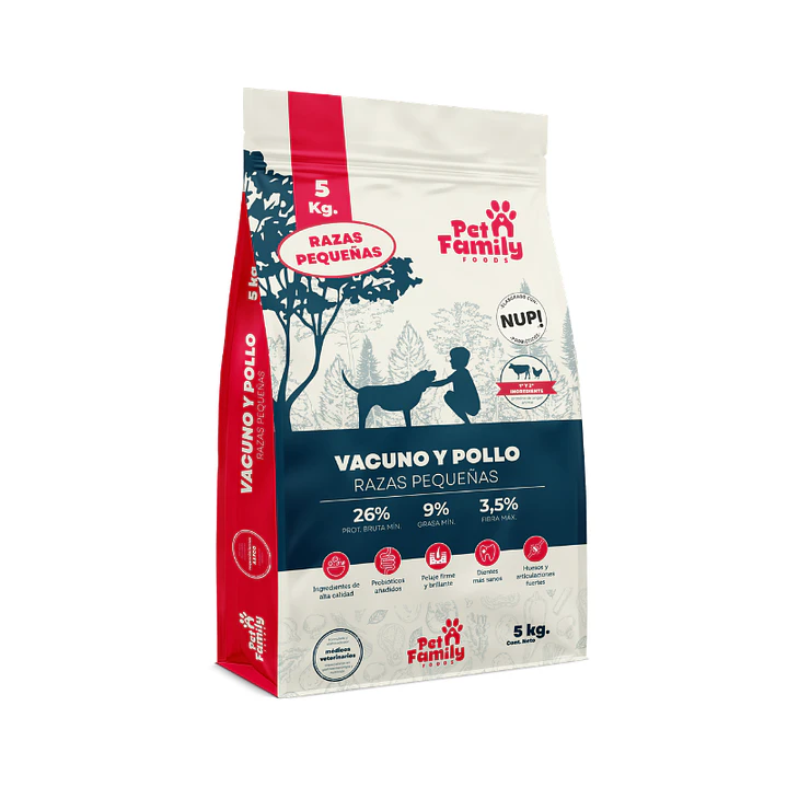 PetFamily Foods Pollo Vacuno Razas Pequeñas 5 kg 1