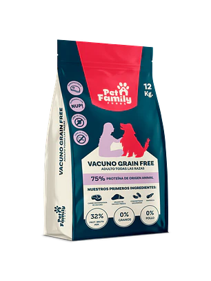 PetFamily Foods Vacuno Grain Free 12Kg