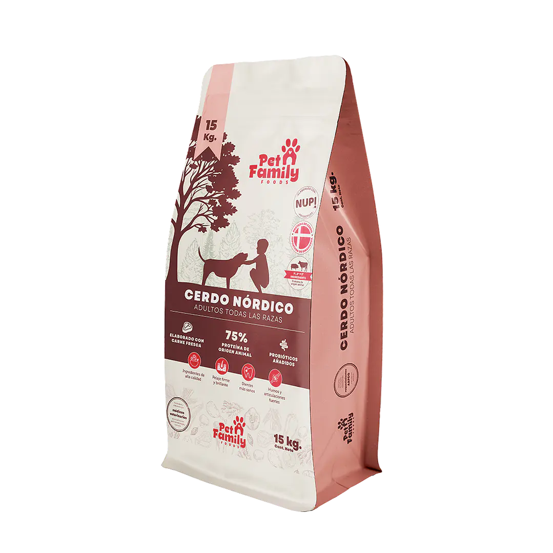 PetFamily Foods Cerdo Nordico Adulto todas las razas 15 Kg 1